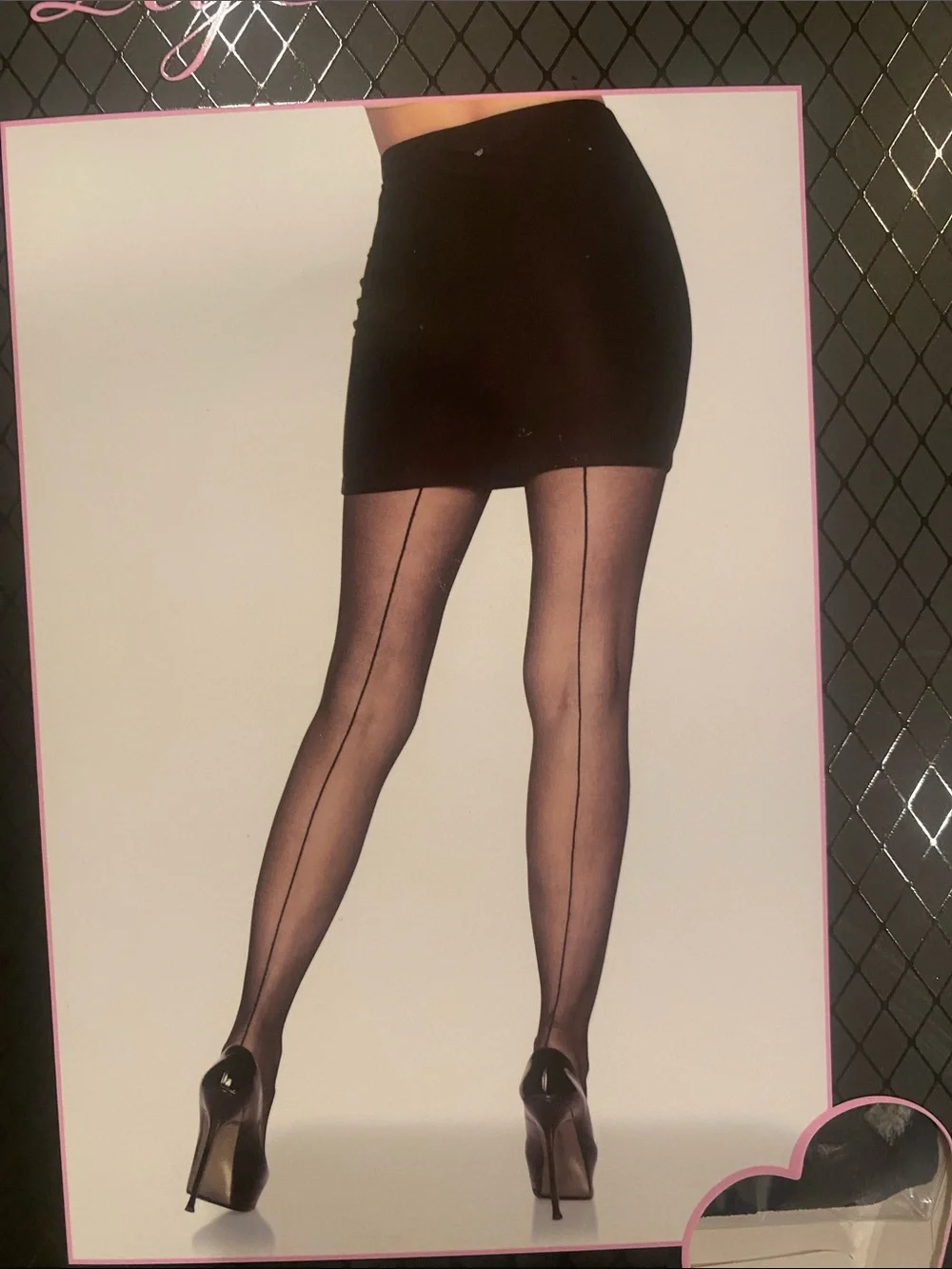 Brand new Leg Avenue Sheer Backseam Pantyhose - Black